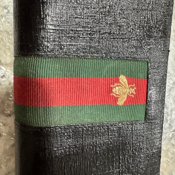 Gucci Black Green Wallet vintage - Picture 7 of 14